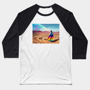 Rainbow on barren land Baseball T-Shirt